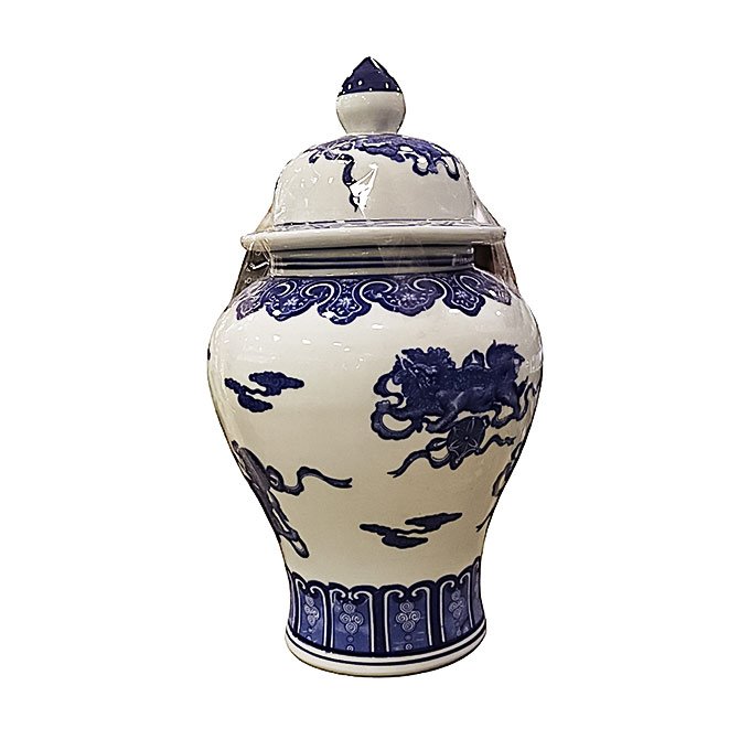 Blue and White Ginger Jar Ceramic