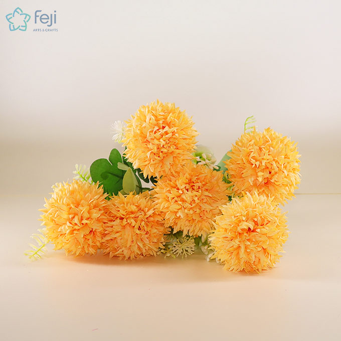 Artificial Flower Bunch Light Orange
