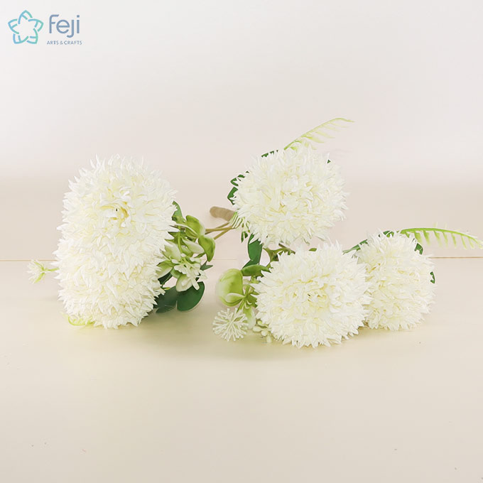 Artificial Flower Bunch Off White
