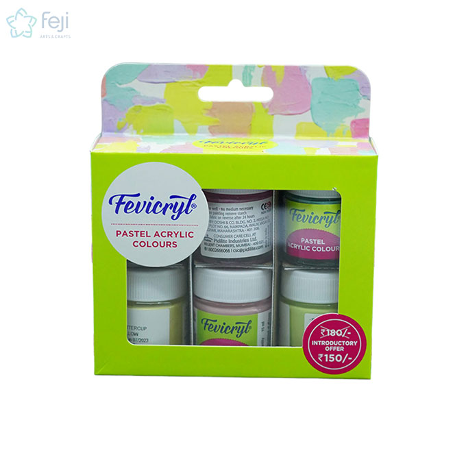 Fevicryl Pastel Acrylic Colours 6 Shades
