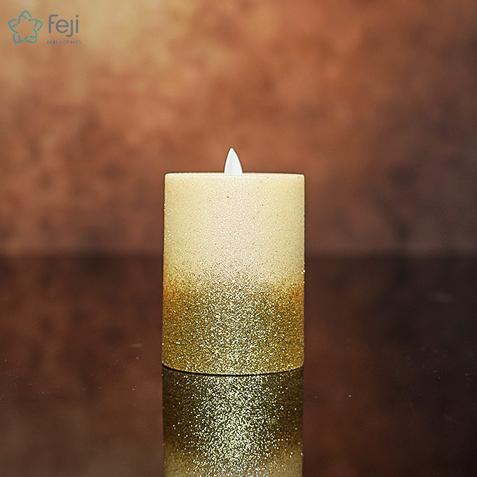 LED Plastic Swing Glitter Candle